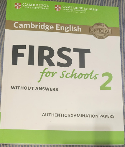 Cambridge English First For Schools 2. Without Answers  