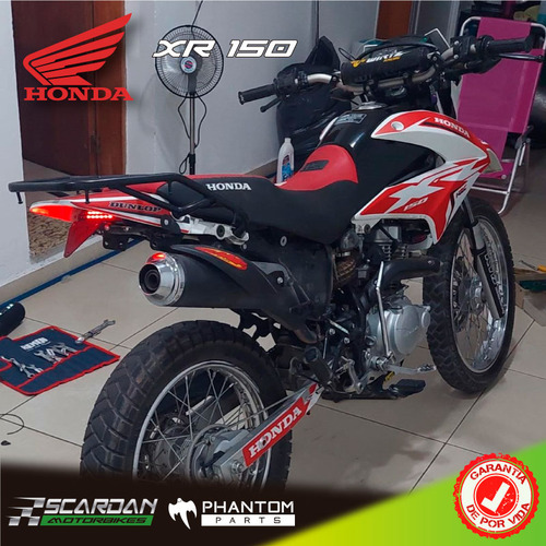 Portapatente Rebatible Honda Tornado 250 Xr150 190 P Luzled