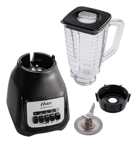 Licuadora 2 Velocidades Color Negro Vaso Plastico 1.25 Lts