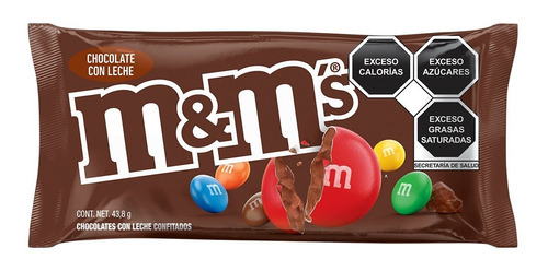 Chocolates Con Leche M&m's Pack 8 Pzas De 43.8 G C/u