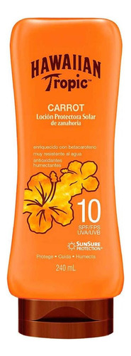 Bronceador Hawaiian Tropic De Zanahoria Fps 10, 240ml