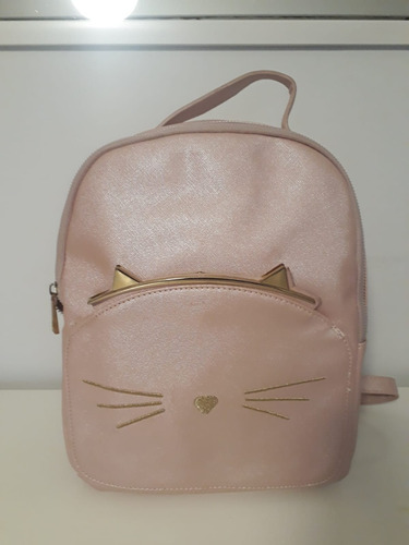 Mochila Mujer-niña Todomoda Con Cierre Modelo Gatito