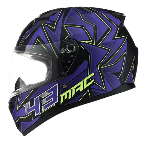 Casco Moto Mac Bass Kinks Integral By Ls2 Edicion Limitada