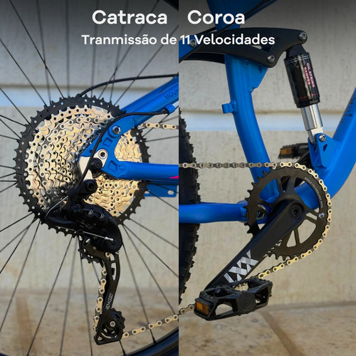 Bicicleta Alta Performance Mtb Suspensão Disco Aluminio