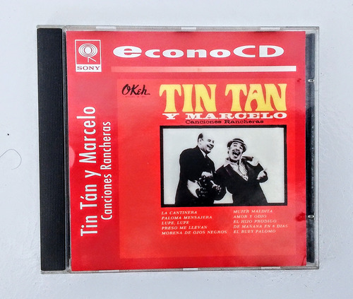 Tin Tan Y Marcelo  Cd Canciones Rancheras 1997 Rarisimo