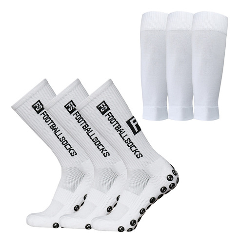 Set 3 Pares Calcetines Antideslizantes Y Mangas De Pantorril