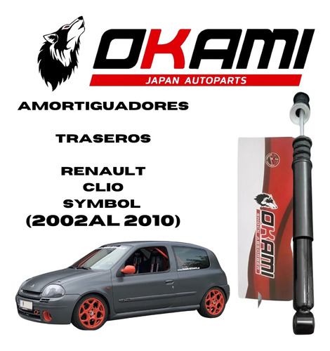 Amortiguadores Traseros Renault Clio Symbol ( 2002 Al 2010 )