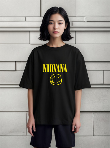 Remera De Algodón Nirvana - Grunge Aesthetic Tumblr Rock