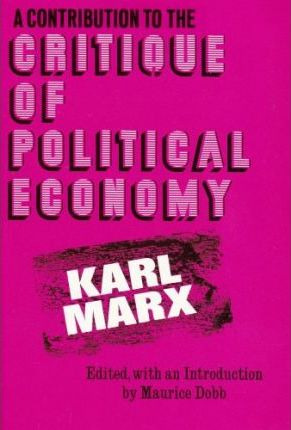 Libro A Contribution To The Critique Of Political Economy...