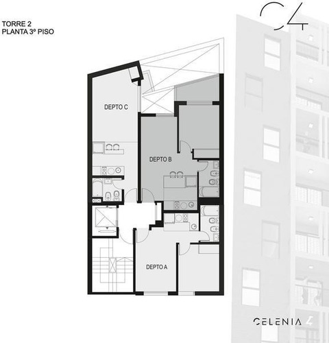 Departamento Monoambiente En Rosario