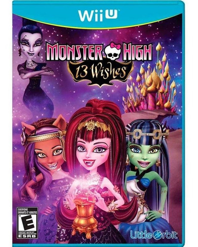 Monster High 13 Wishes Wii U Mídia Física Novo Lacrado