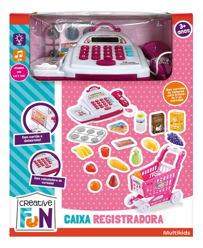 Caixa Registradora C/ Produtos Creative Fun Multikids Br2035