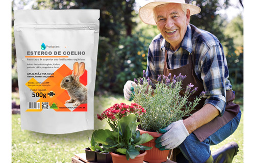Adubo Orgânico De Coelho Premium 500g