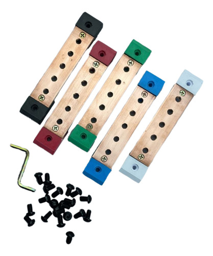 Kit 5 Unidades De Barramento 100% Cobre 5 Vias Com Neutro