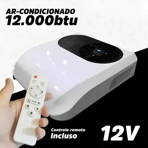Ar Condicionado Automotivo 12v De Teto 12000 Btus Para Van Caminhao Motorhome
