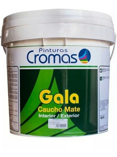 Pinturas Cromas Gala Blanco Superior Caucho Clase A Cuñete