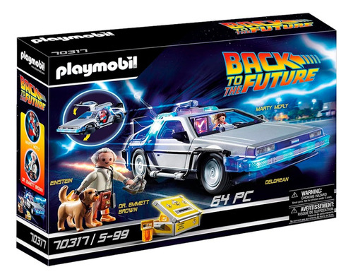 Playmobil 70317 Delorean Back To The Future Con Marty & Doc