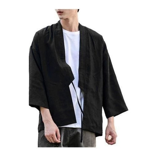 Kimono Noragi Casaca Japonesa Hombre 