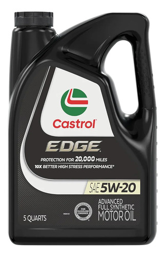 Aceite Sintético Castrol 5w-20 20,000 Millas