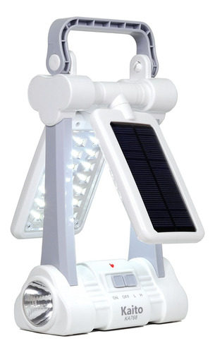 Kaito Ka768 - Linterna Led Solar Multifuncional Recargable Y