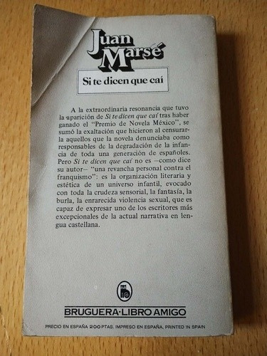 Si Te Dicen Que Caí Juan Marse (Usado)