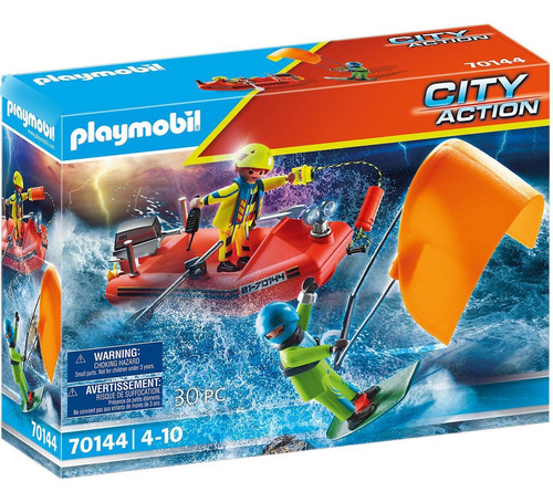 Playmobil Kitesurfer Rescue Lancha Rapida