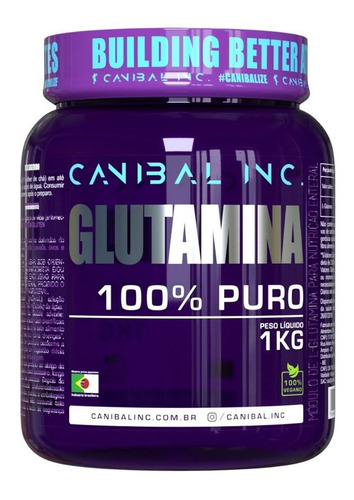Glutamina 100% Pura Ajinomoto 1kg - Canibal Inc