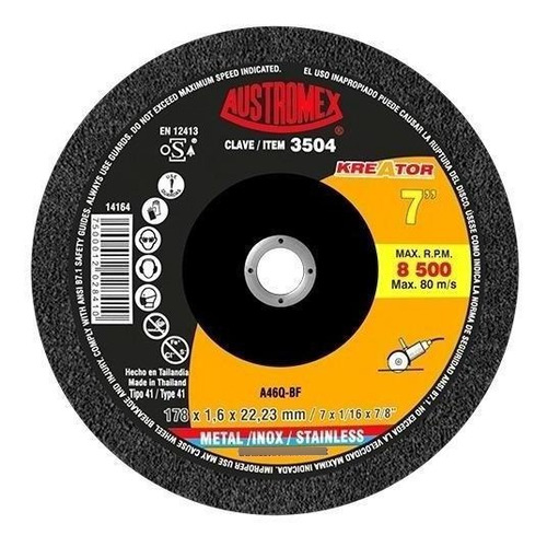 Disco De Corte Metal Preciso 7 2 En 1 Austromex 3504 5 Pzs