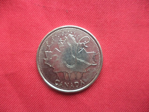 Canada 25 Cent 2002 Día Nacional De Canada