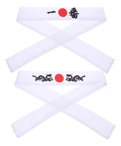 A. Diadema De Sushi Chef Con Lazo Para Karate, 2 Unidades
