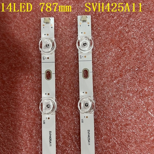 2 Tiras Con 14 Leds Para Hisense 43h6500g 43r6000gm 43h6g