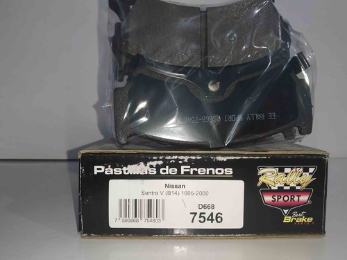 Pastillas De Freno Del. Nissan Sentra V B14 95-00