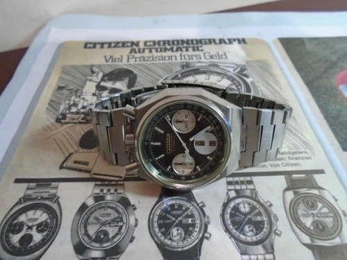 Citizen Panda Bull Head 8110 Octagon Chronograph 67 9356