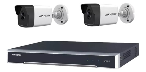 Kit Nvr 8ch 4k + 2 Camaras Ip 2mp Poe Hikvision Cctvip