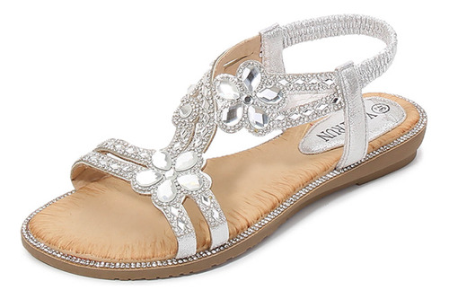 Sandalias Planas M Summer New Style Sandalias Con Diamantes