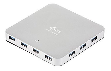 Concentrador De Carga Usb 3.0 De 10 Puertos Metálico