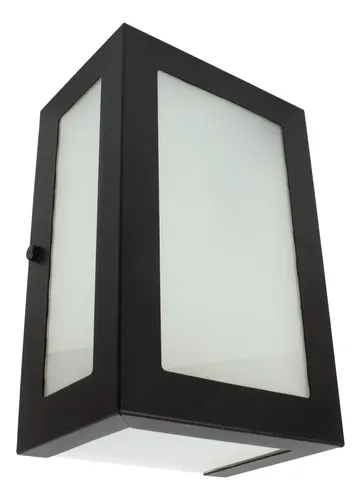 Arandela Externa Aluminio 5 Vidros Muro Parede E27