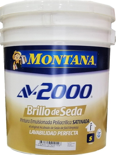 Pintura Brillo De Seda Blanco Av-2000 Montana (cuñete 4gal)