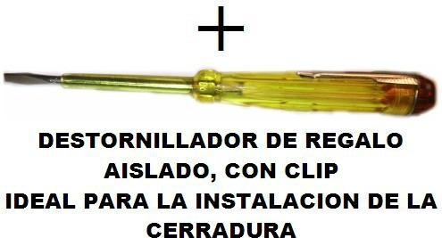 Cerradura Prive 207 De Seguridad (en Caja)+ Destornillador