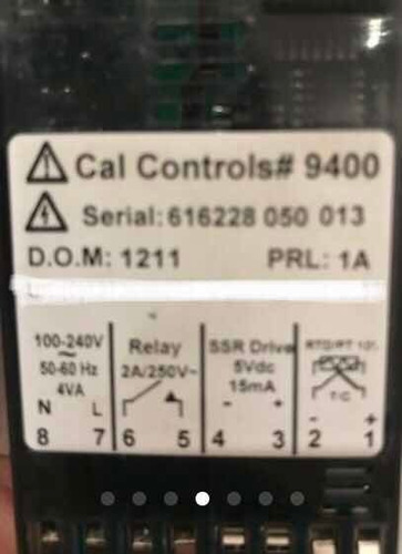 Control De Temperatura Digital Cal 9400 Mca. Cal Controls