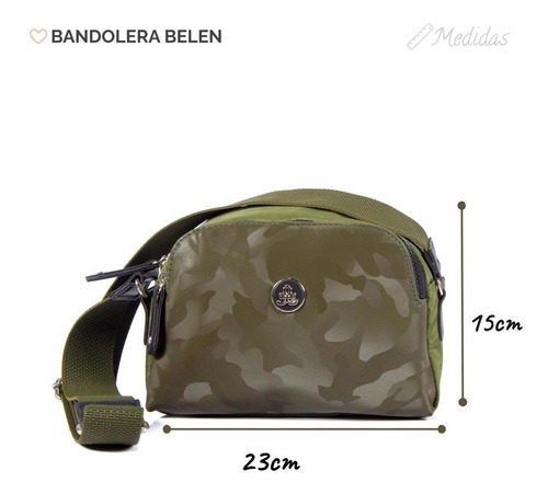 Imagen 2 de 5 de Bandolera Cartera Dama Citadina Moda Eco Cuero Belen 8145