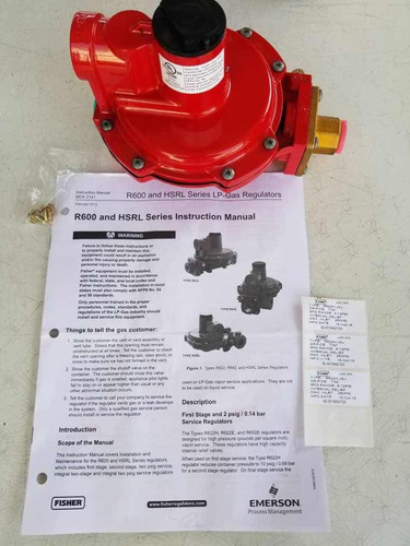 Regulador Gas Fisher (para Bombona) Primera Etapa
