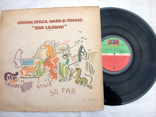 Crosby Stills Nash & Young - Tan Lejano So Far Vinyl 1975 Ex