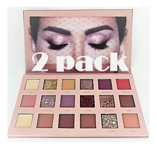 2pack Paleta De Sombras Ojos Nude New 18 Tonos  Maquillaje