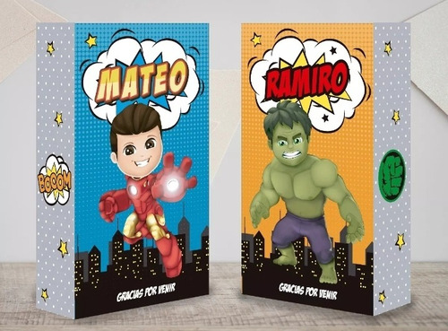 Imagen 5 de 7 de 10 Bolsita Sorpresita Papel Foto Brillo Superhéroes Avengers