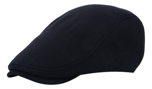 Gorra Plana De Tweed Transpirable Newsboy Baker Black Herrin