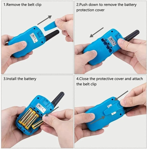Set 2 Radio Walkie Talkie Para Niños Con Alcance De 5km
