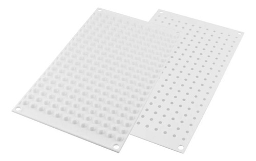 Molde De Silicona Bombones Mini Pearl Silikomart® Color Blanco