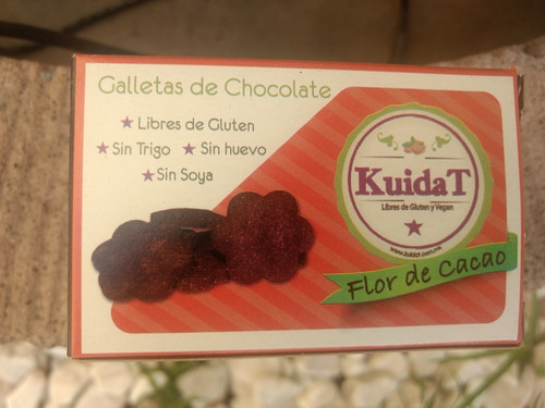 Imagen 5 de 6 de Galleta Sin Gluten - Flor De Cacao Kuidat Paquete 10 Cajas.