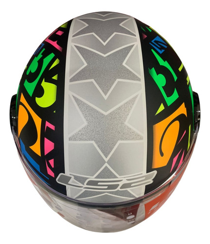Casco Abierto Ls2 Sphere Lux Crisp L Ngo/mate/ama Fluo Of558